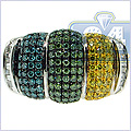 14K White Gold 2.50 ct Mens Diamond Ring - 24diamonds.com