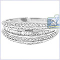14K White Gold 0.84 ct Diamond Womens Ring - 24diamonds.com