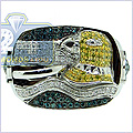 14K White Gold 0.80 ct Mens Diamond Eagle Ring - 24diamonds.com