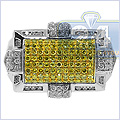 14K White Gold 1.40 ct Mens Diamond Ring - 24diamonds.com