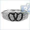 14K White Gold 0.77 ct Diamond Womens Heart Ring - 24diamonds.com