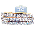 18K Gold 1.80 ct Diamond Womens 3 Ring Set - 24diamonds.com
