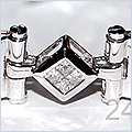14K White Gold Mens 5.50 ct Diamond Bracelet - 24diamonds.com