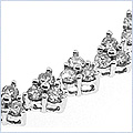 14K White Gold 4.95 ct Diamond Womens Bracelet 7 3/4 Inches - 24diamonds.com