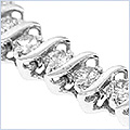 14K White Gold 1.90 ct Diamond Womens Tennis Bracelet 7 1/2 Inches - 24diamonds.com