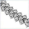 14K White Gold 8.24 ct Diamond Womens Bracelet 7 1/2 Inches - 24diamonds.com