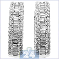 14K White Gold 4.12 ct Diamond Womens Earrings - 24diamonds.com