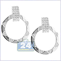 14K White Gold 0.40 ct Diamond Womens Earrings - 24diamonds.com