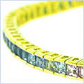 14K Yellow Gold 8.33 ct Sapphire Womens Tennis Bracelet 7 1/2 Inches - 24diamonds.com