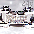 14K White Gold Men's 3.50 ct Diamond Bracelet - 24diamonds.com