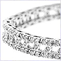 14K White Gold 3.00 ct Diamond Womens Bracelet 7 1/2 Inches - 24diamonds.com