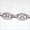 14K White Gold Mens 2.70 ct Diamond Bracelet 8 1/8 Inches - 24diamonds.com
