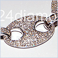 14K White Gold Men's 11.50 ct Diamond Bracelet 14K White Gold Men's 11.50 ct Diamond Bracelet - 24diamonds.com