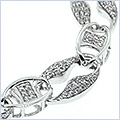 14K White Gold 1.60 ct Diamond Womens Bracelet 7 Inches - 24diamonds.com
