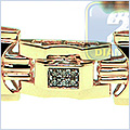 14K Rose Gold Mens 2.00 ct Diamond Bracelet 8 1/2 Inches - 24diamonds.com