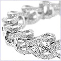 14K Yellow Gold 16.20 ct Diamond Mens Bracelet 9 Inches - 24diamonds.com