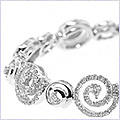 14K White Gold 1.85 ct Diamond Women's Bracelet - 24diamonds.com