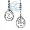 18K White Gold 1.92 ct Diamond Womens Earrings - 24diamonds.com