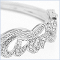 18K White Gold 1.00 ct Diamond Womens Bracelet 7 1/2 Inches - 24diamonds.com