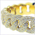 18K Yellow Gold 11.30 ct Diamond Womens Bracelet - 24diamonds.com