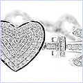 14K White Gold 2.30 ct Diamond Womens Bracelet  7 3/8 Inches - 24diamonds.com