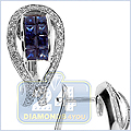 14K White Gold 0.42 ct Diamond Womens Earrings - 24diamonds.com