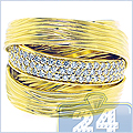 14K Yellow Gold 0.55 ct Diamond Womens Ring - 24diamonds.com