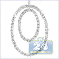 14K White Gold 0.44 ct Diamond Womens Pendant - 24diamonds.com