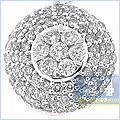 14K White Gold 0.90 ct Diamond Women's Pendant - 24diamonds.com