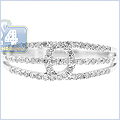 14K White Gold 0.36 ct Diamond Womens Ring - 24diamonds.com