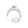 14K White Gold 1.26 ct Diamond Womens Infinity Engagement Ring