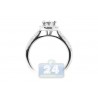 14K White Gold 0.66 ct Diamond Cluster Vintage Engagement Ring