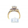 14K Yellow Gold 1.43 ct Round Cut Diamond Engagement Ring