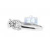 14K White Gold 1.11 ct Diamond Vintage Engagement Ring
