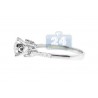 14K White Gold 0.81 ct Diamond Multistone Engagement Ring