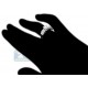 14K White Gold 1.05 ct Mixed Diamond Cluster Engagement Ring