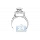 14K White Gold 1.39 ct Diamond Cluster Engagement Ring