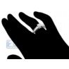 14K White Gold 0.75 ct Diamond Patterned Engagement Ring