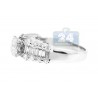 18K White Gold 1.30 ct Diamond Womens Engagement Ring