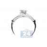 14K White Gold 0.63 ct Diamond Infinity Womens Engagement Ring