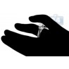 18K White Gold 1.18 ct Diamond Cluster Womens Engagement Ring