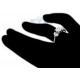 18K White Gold 1.18 ct Multistone Diamond Engagement Ring