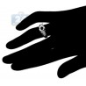 14K White Gold 0.15 ct Diamond Womens Art Deco Engagement Ring Setting