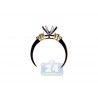 14K Yellow Gold 0.23 ct 6 Stone Diamond Womens Engagement Ring Setting