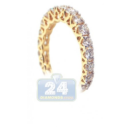 14K Yellow Gold 1.25 ct Diamond Womens Eternity Band Ring
