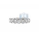 14K White Gold 1.37 ct 7 Stone Diamond Womens Anniversary Ring