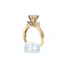 14K Yellow Gold 0.74 ct Diamond Multi Stone High Set Engagement Ring