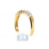 14K Yellow Gold 0.76 ct Princess Diamond Womens Wedding Ring
