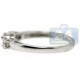 14K White Gold 0.80 ct Diamond 3 Stone Womens Bridal Ring