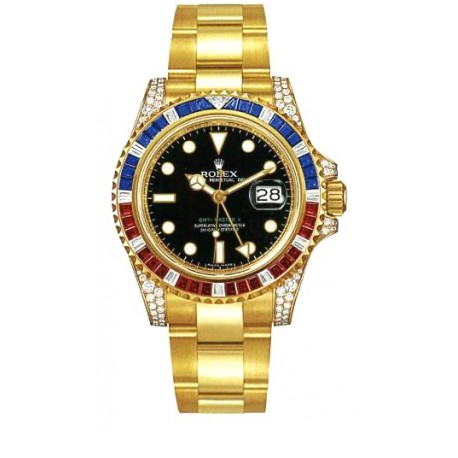 Rolex Oyster Perpetual GMT Master II Mens Watch 116758-SARU
